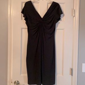 Black knit dress